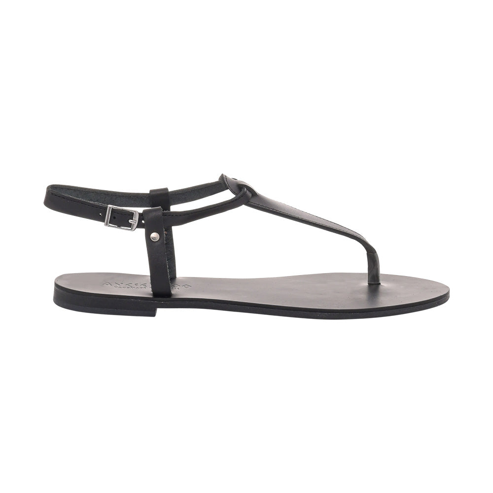 Greek Leather Ankle Strap Sandals for Women – Calypso Minimalist Flat Sandals | Summer Style