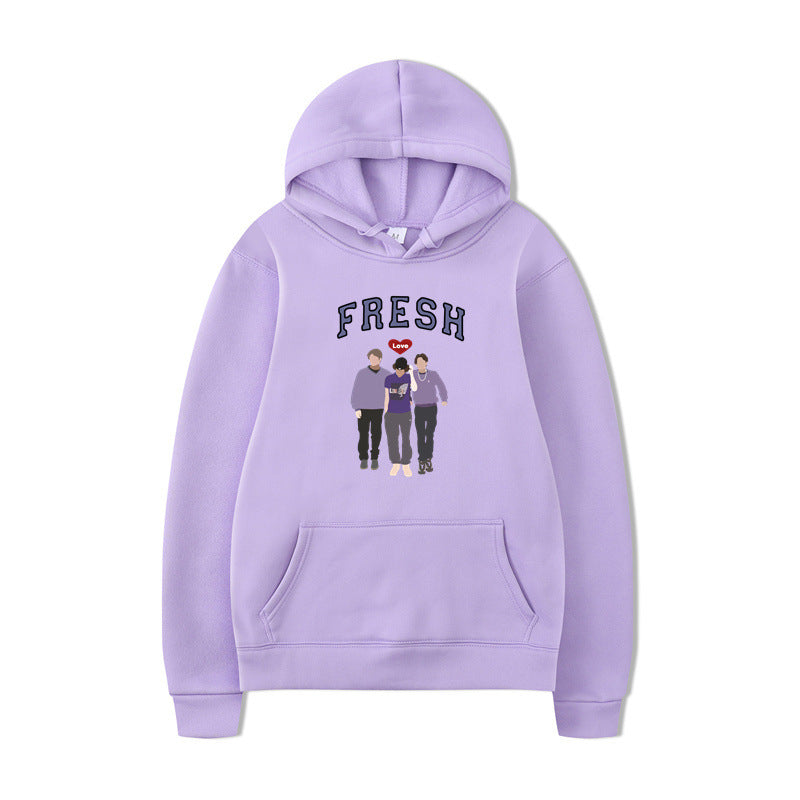 Unisex Printed Graphic Hooded Sweatshirt