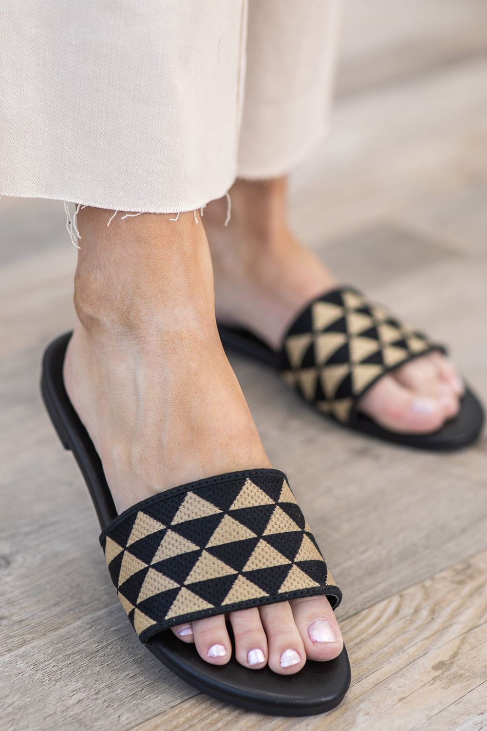 Orange Slide Sandals for Women – Flat Comfort Slip-On Shoes | Summer Beach Style