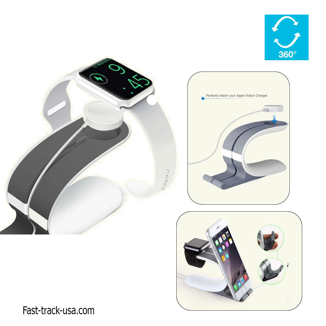 3-in-1 Desk Stand 📱 | Phone, Tablet & Apple Watch Charging Holder