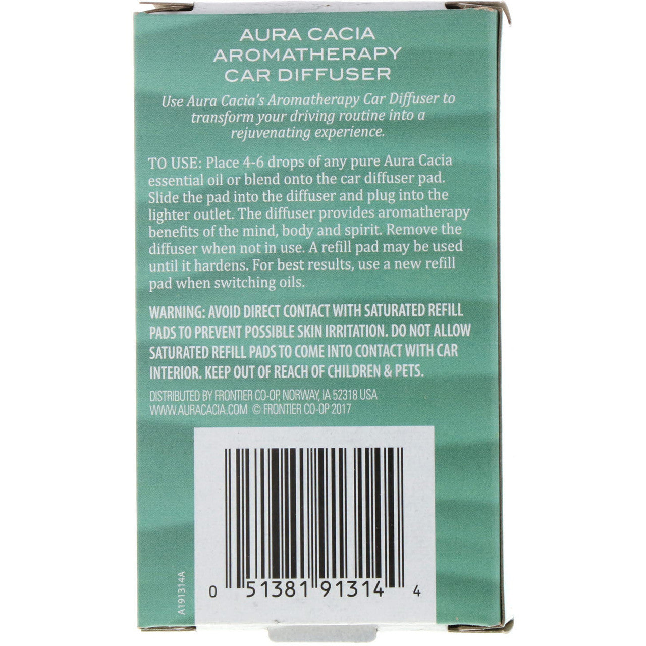 Aura Cacia Aromatherapy Car Diffuser - Essential Oil Diffuser for Car