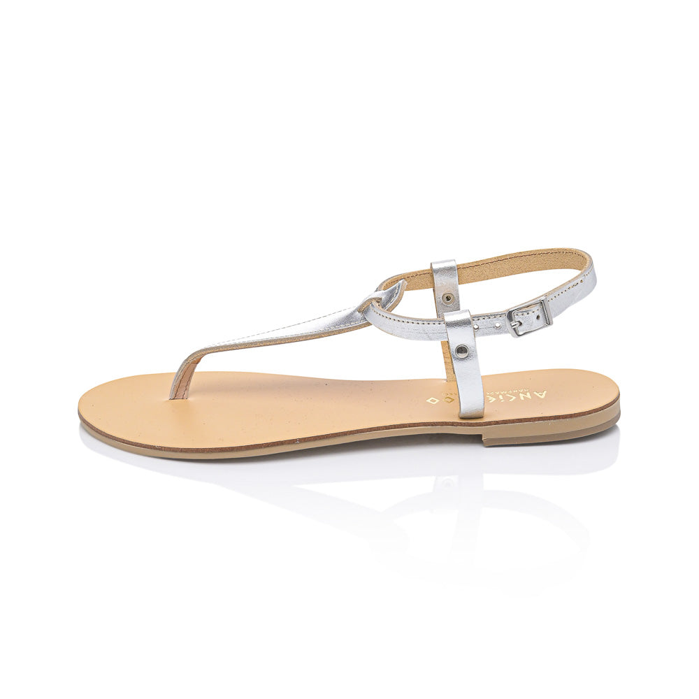Greek Leather Ankle Strap Sandals for Women – Calypso Minimalist Flat Sandals | Summer Style