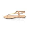 Greek Leather Ankle Strap Sandals for Women – Calypso Minimalist Flat Sandals | Summer Style