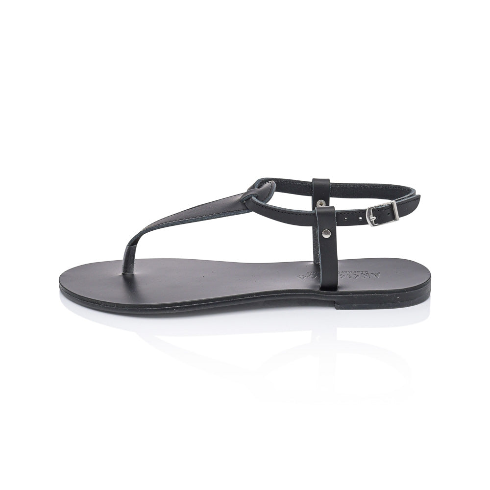 Greek Leather Ankle Strap Sandals for Women – Calypso Minimalist Flat Sandals | Summer Style