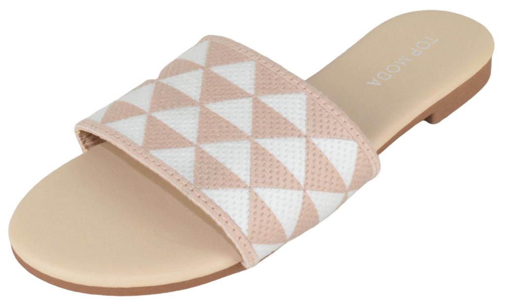 Nude Slide Sandals for Women – Flat Slip-On Versatile Beach Shoes | Everyday Style