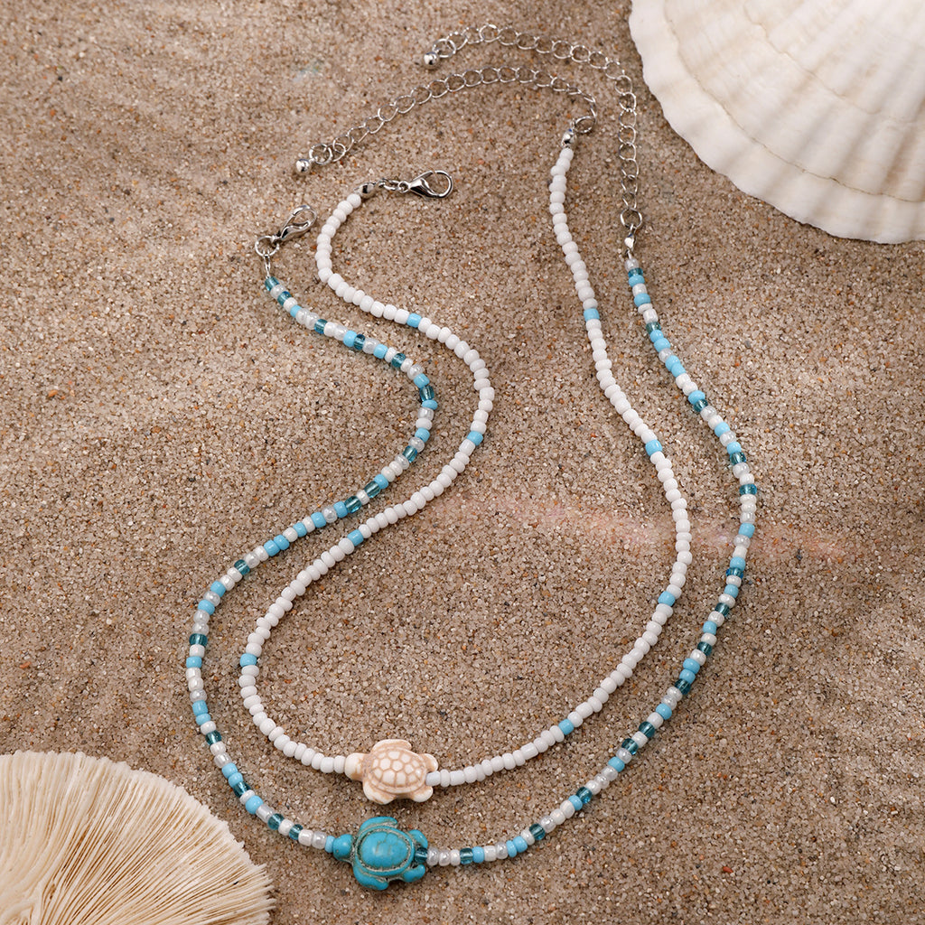 Beach Shell & Sea Star Necklace – Ocean Vibes Jewelry