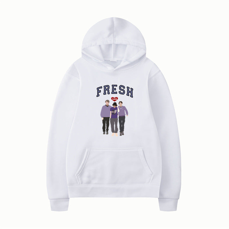 Unisex Printed Graphic Hooded Sweatshirt