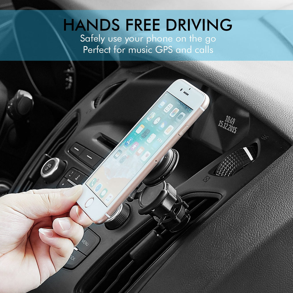 Car Air Vent Mount for PopSocket 🚗 | 360° Rotating Phone Holder