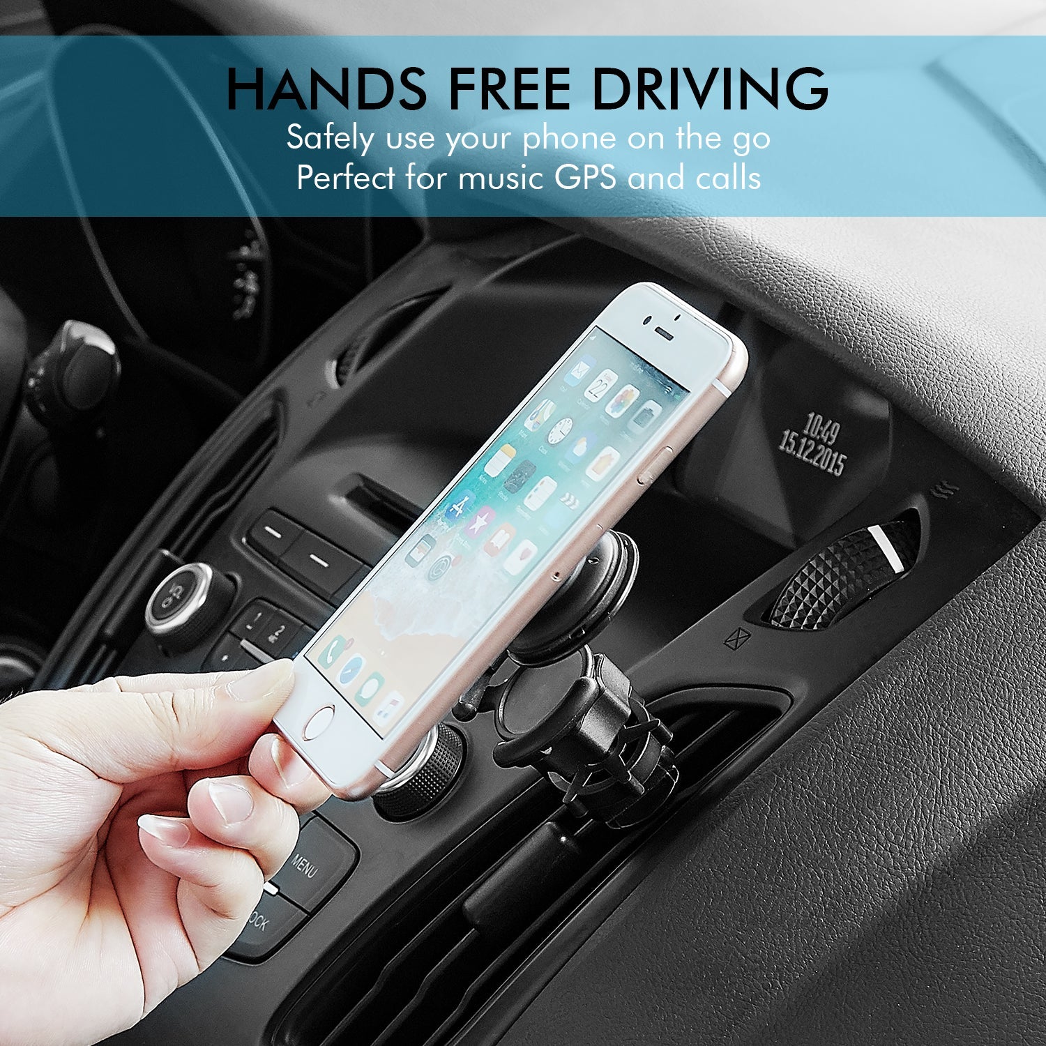Car Air Vent Mount for PopSocket 🚗 | 360° Rotating Phone Holder