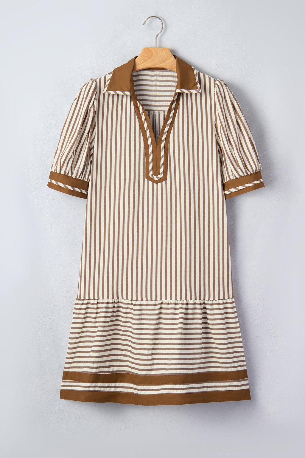 Empty Screen Apple Annabelle Striped V-Neck Mini Dress – MTGH & SON