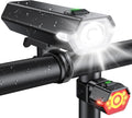 1000 Lumen Super Bright Bike Lights, 4+6 Modes Rechargeable Bicycle Lights Front & Rear with Side Lights, IP65 Waterproof Bike Headlight for Day/Night Riding Safety, Scooter Accessories