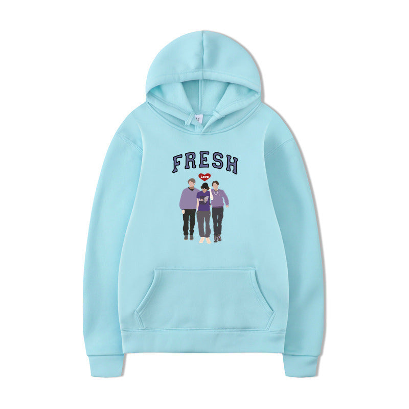 Unisex Printed Graphic Hooded Sweatshirt