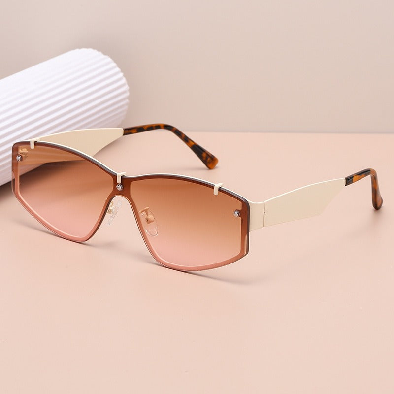 Rimless Fashion Sunglasses 🕶️ | UV400 Frameless Catwalk Style