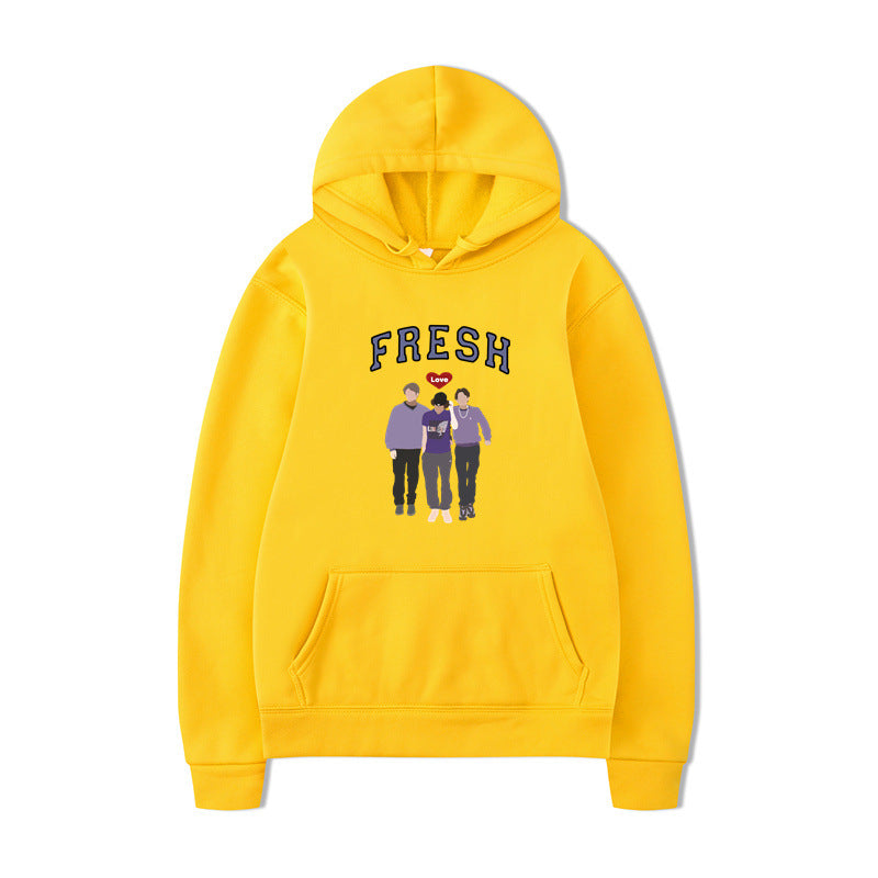 Unisex Printed Graphic Hooded Sweatshirt