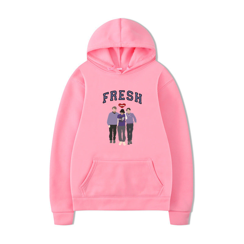 Unisex Printed Graphic Hooded Sweatshirt