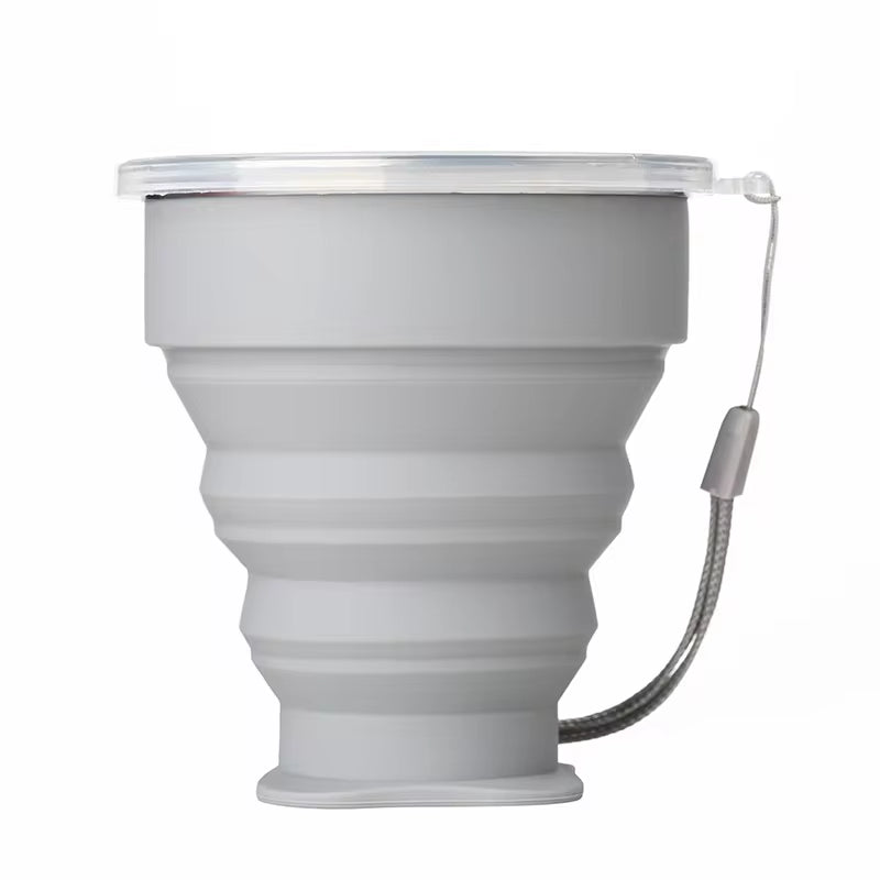 Folding Cups BPA FREE Food Grade Water Cup Travel Silicone Retractable Coloured Portable Outdoor Coffee Handcup