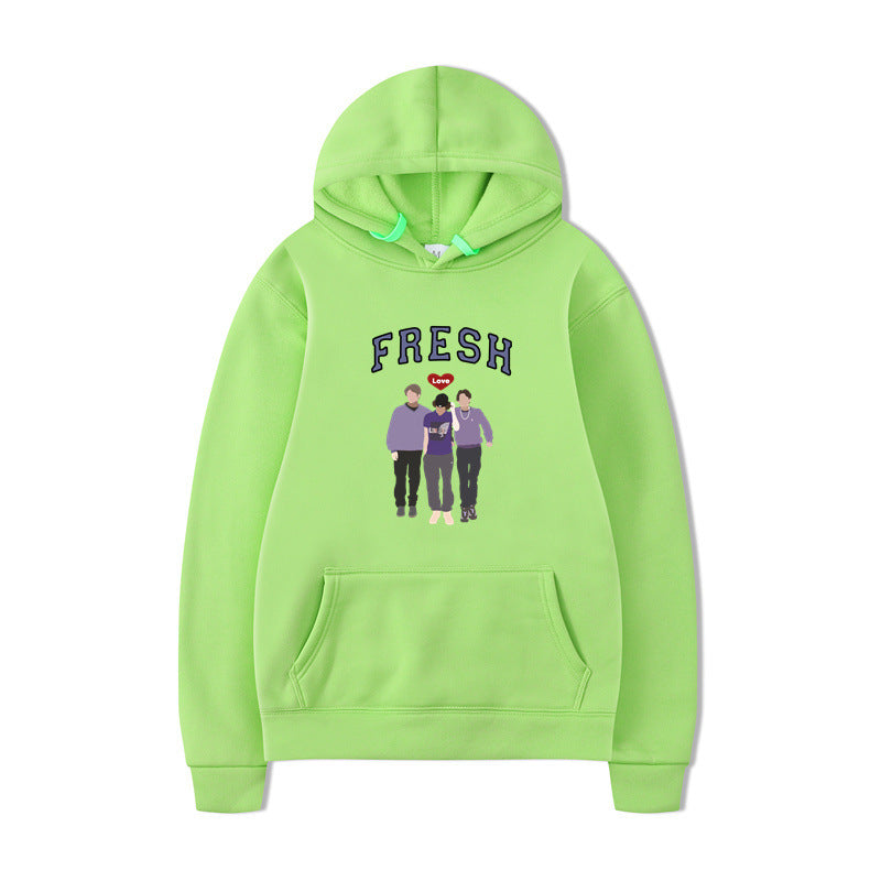 Unisex Printed Graphic Hooded Sweatshirt