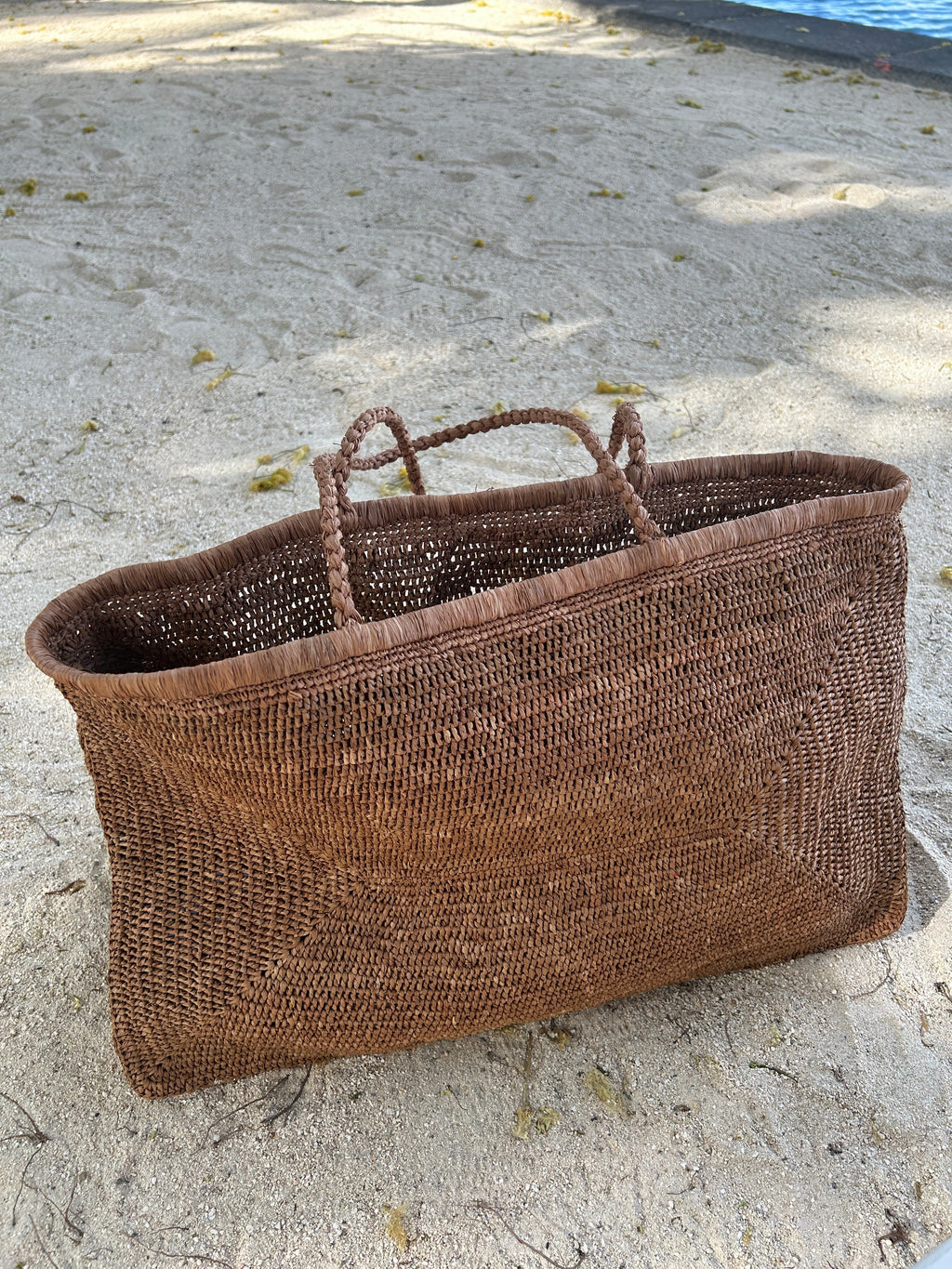 Bolsa de Playa Clipa XXL - Rafia Hecha a Mano