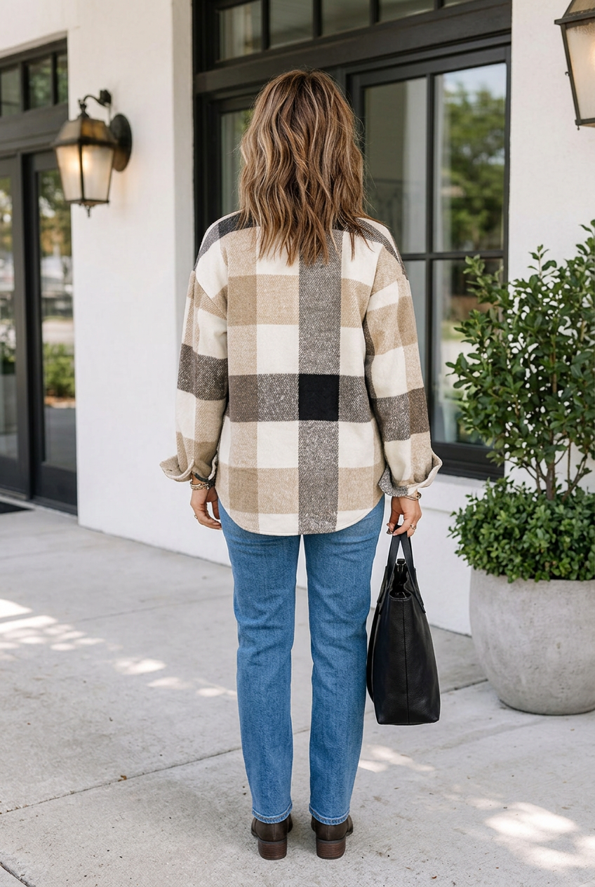 Alana Block Long Sleeve Jacket
