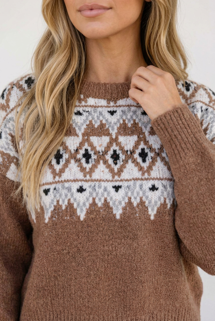 Stormi Shoulder Casual Pullover Sweater