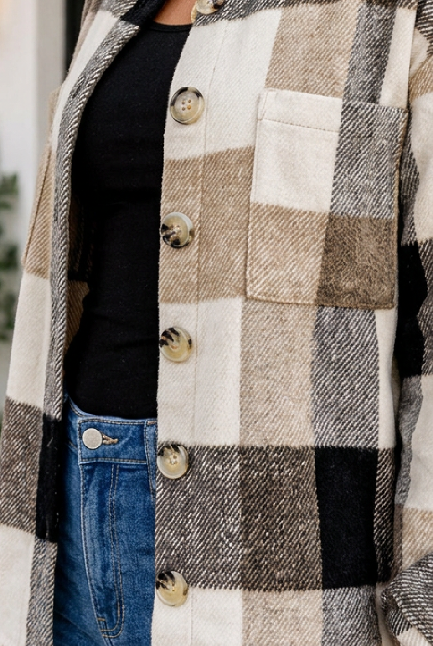Alana Block Long Sleeve Jacket
