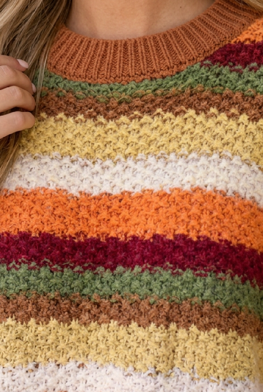 Dayanna Knit Puff Sleeve Sweater