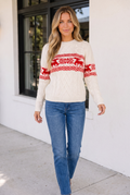 Violet Knit Christmas Fashion Sweater