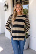 Kyli Sleeve Patchwork Baggy Sweater