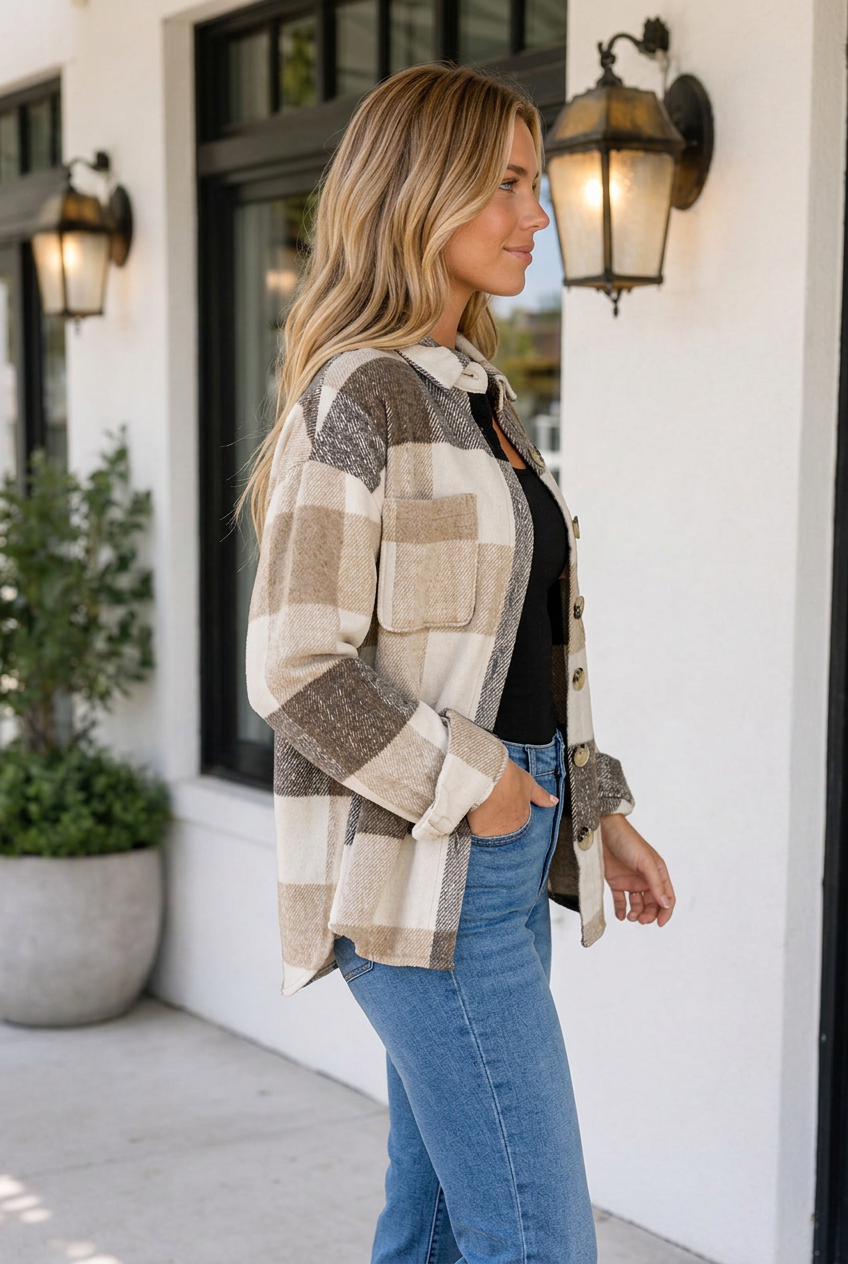 Alana Block Long Sleeve Jacket