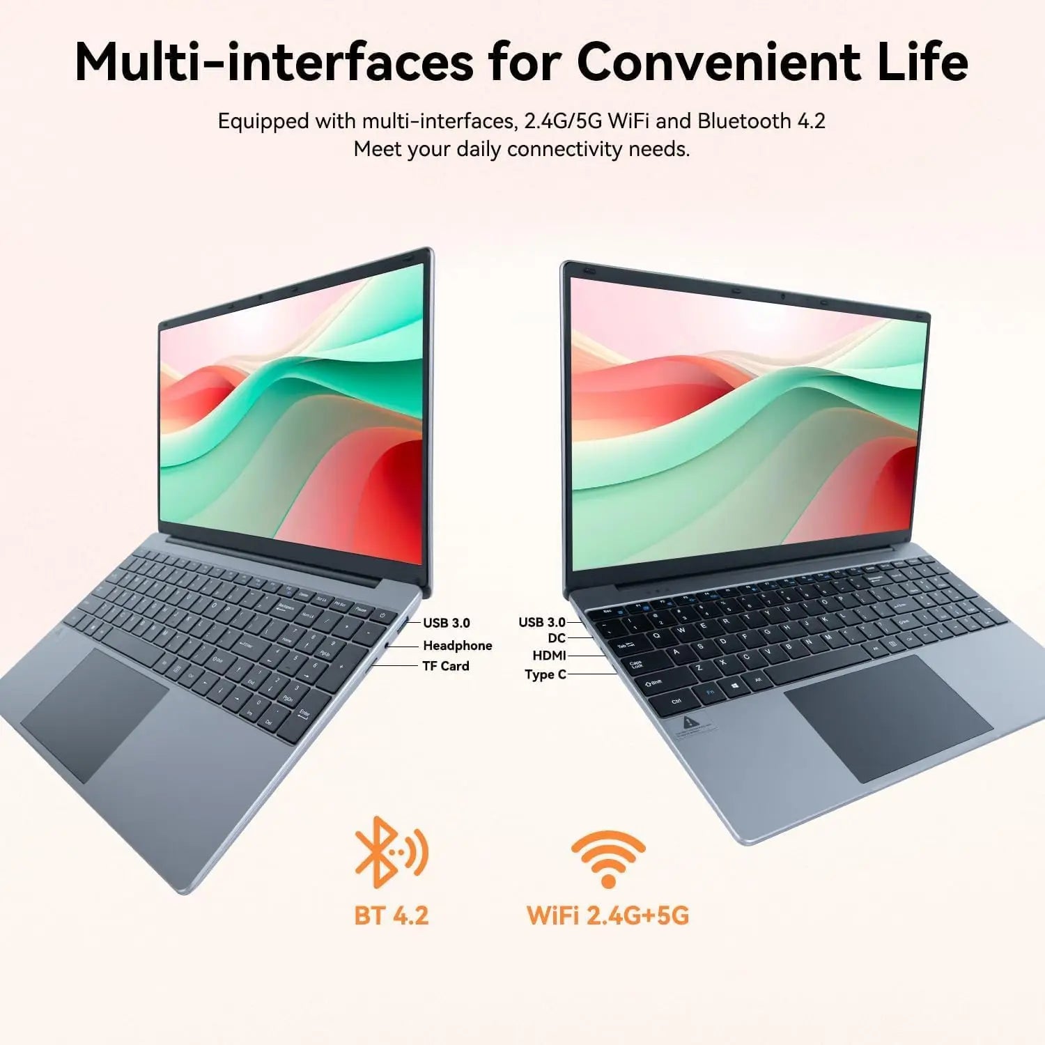 15.6 Inch Laptop Windows 11 Notebook 16G RAM 512GB SSD Quad-Core Intel Celeron N5095 Processors 1080P IPS FHD Laptop Computer