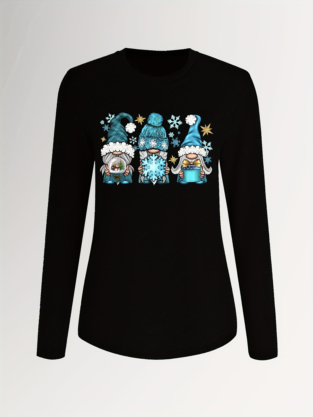 Christmas Graphic Print Crew Sweatshirt