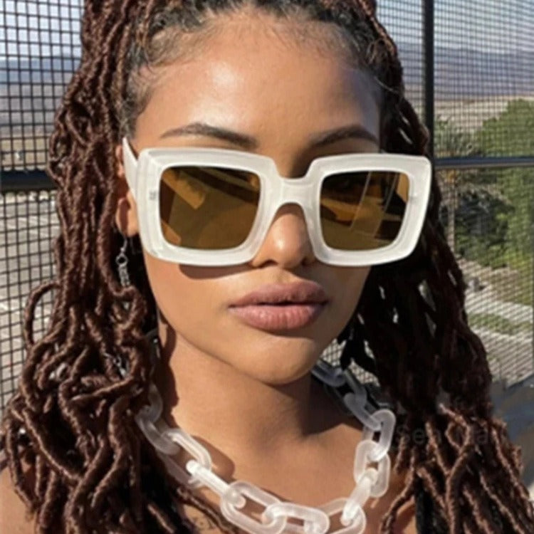 Oversized Square Sunglasses 🕶️ | UV400 Protection Large Frame