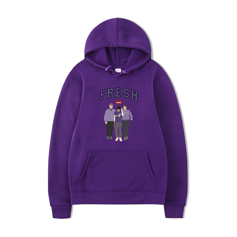 Unisex Printed Graphic Hooded Sweatshirt