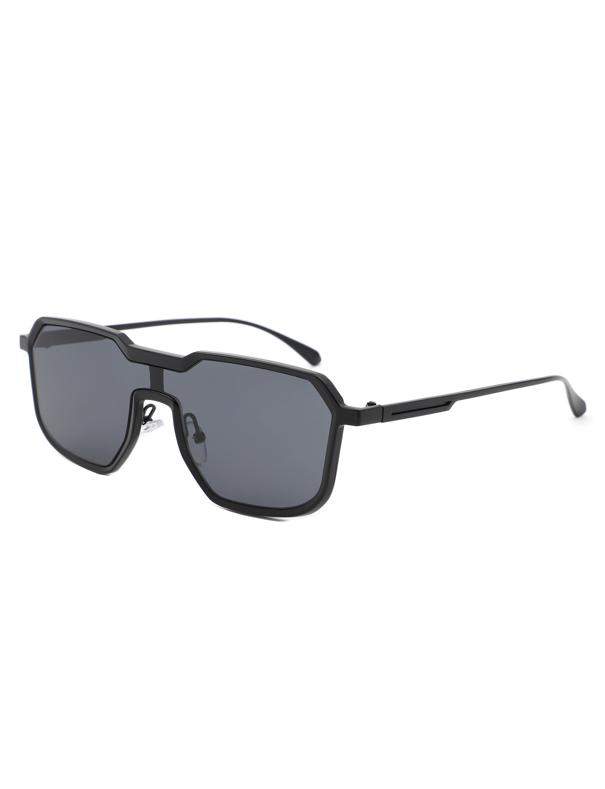 Fusion - Retro Oversized Square Geometric Fashion Sunglasses-2