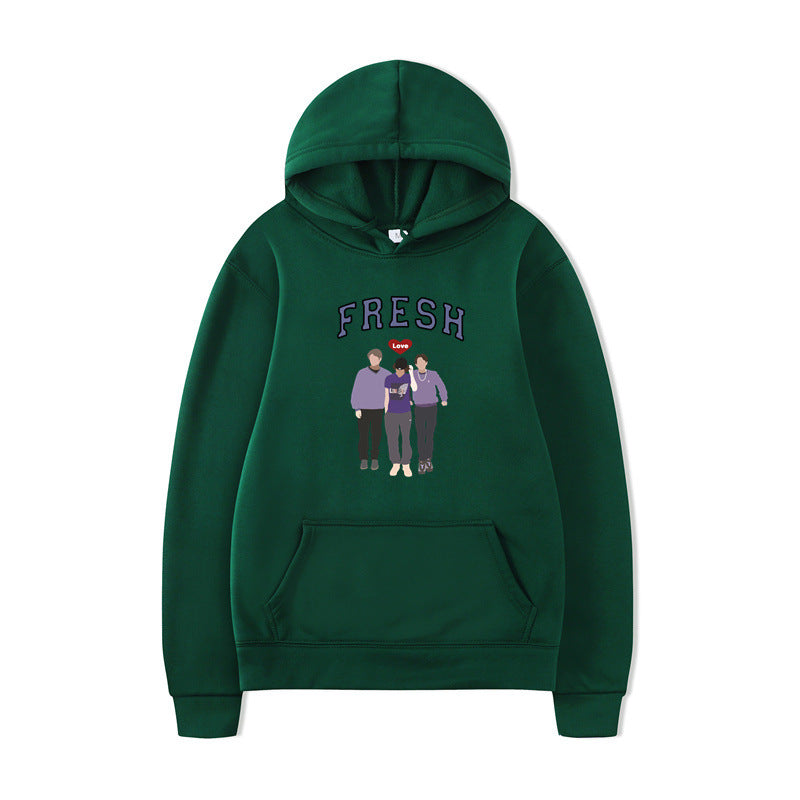 Unisex Printed Graphic Hooded Sweatshirt