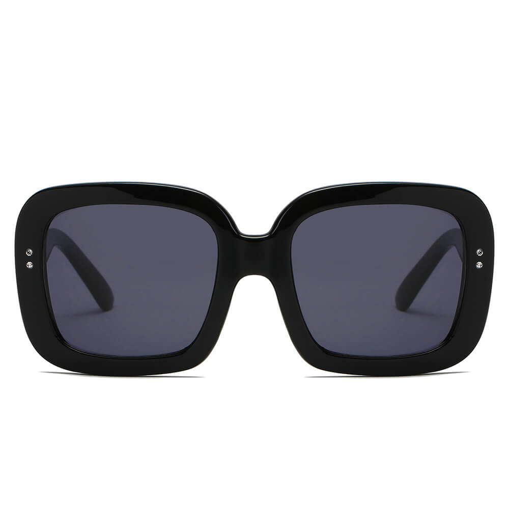 CLEMSON | Oversized Retro Square Sunglasses for Women