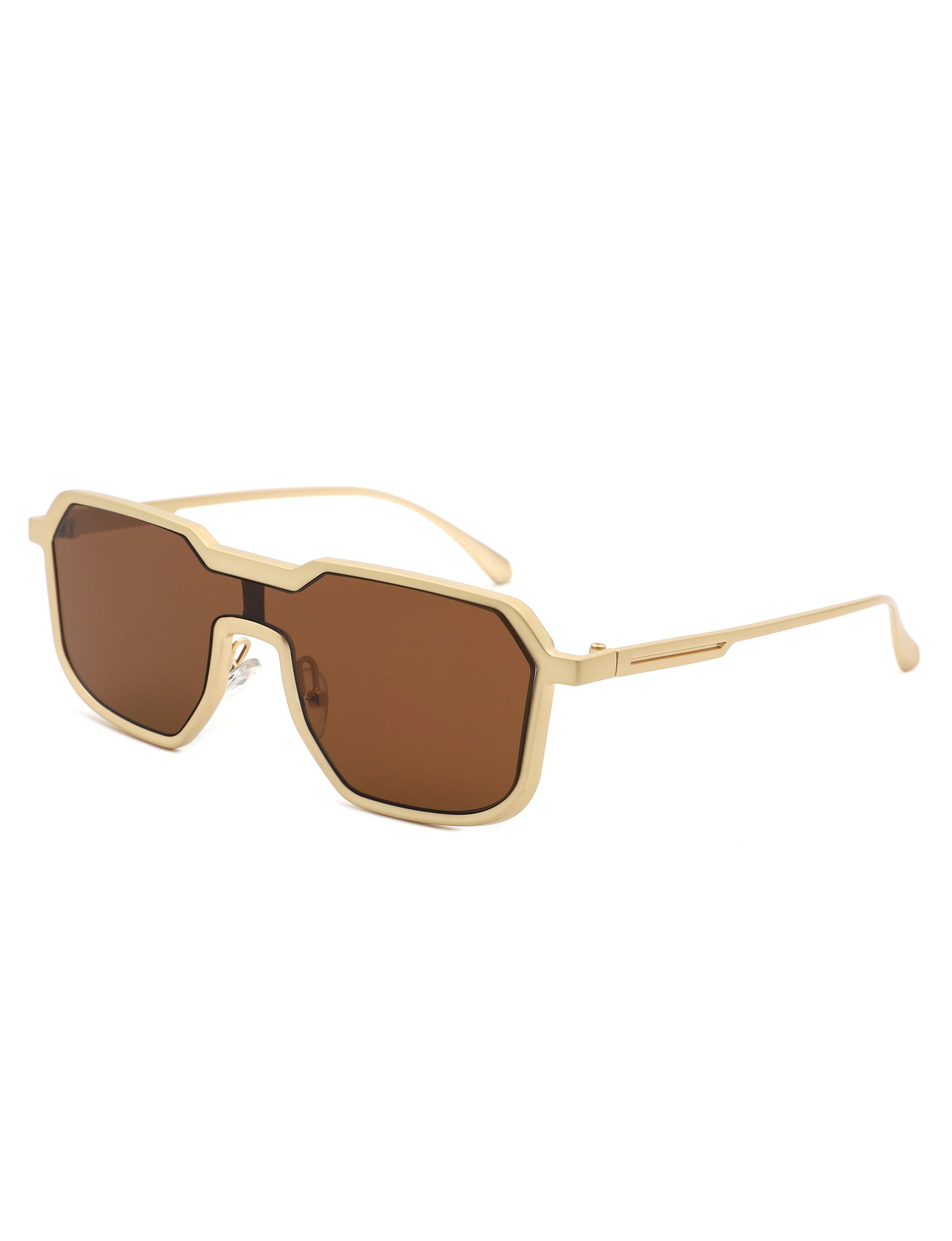 Fusion - Retro Oversized Square Geometric Fashion Sunglasses-0