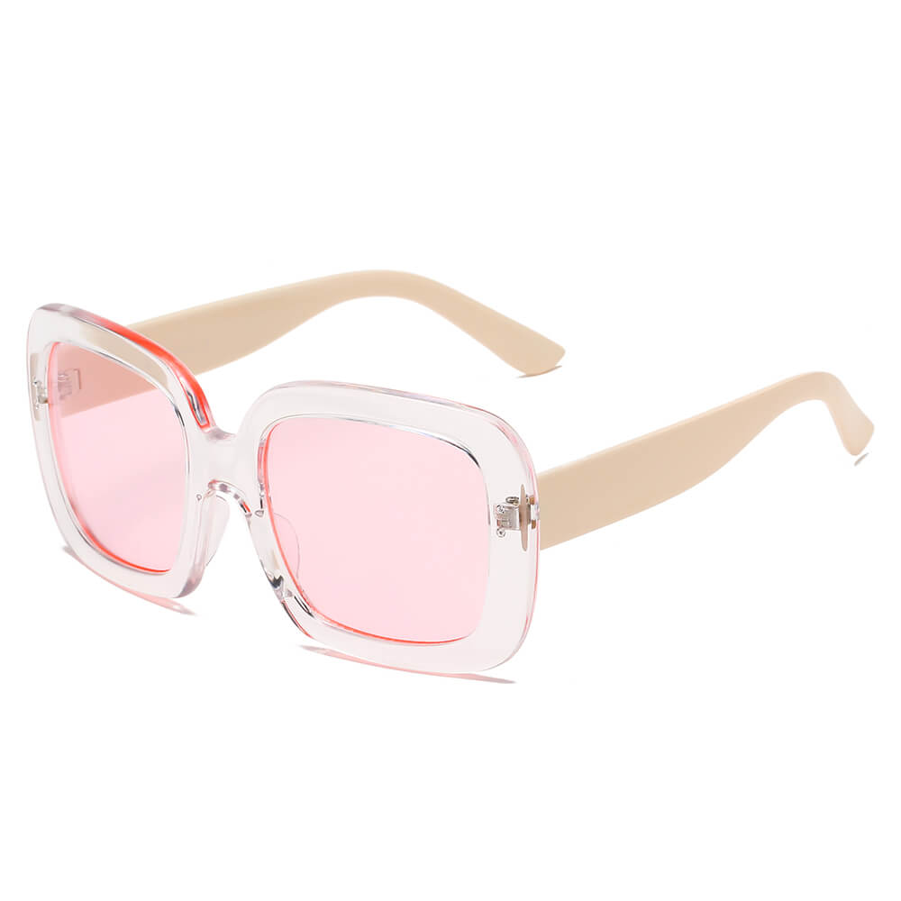CLEMSON | Oversized Retro Square Sunglasses for Women