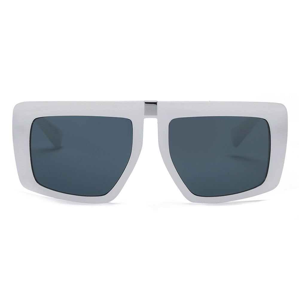AVONDALE | Oversized Retro Square Sunglasses with Gold Trim