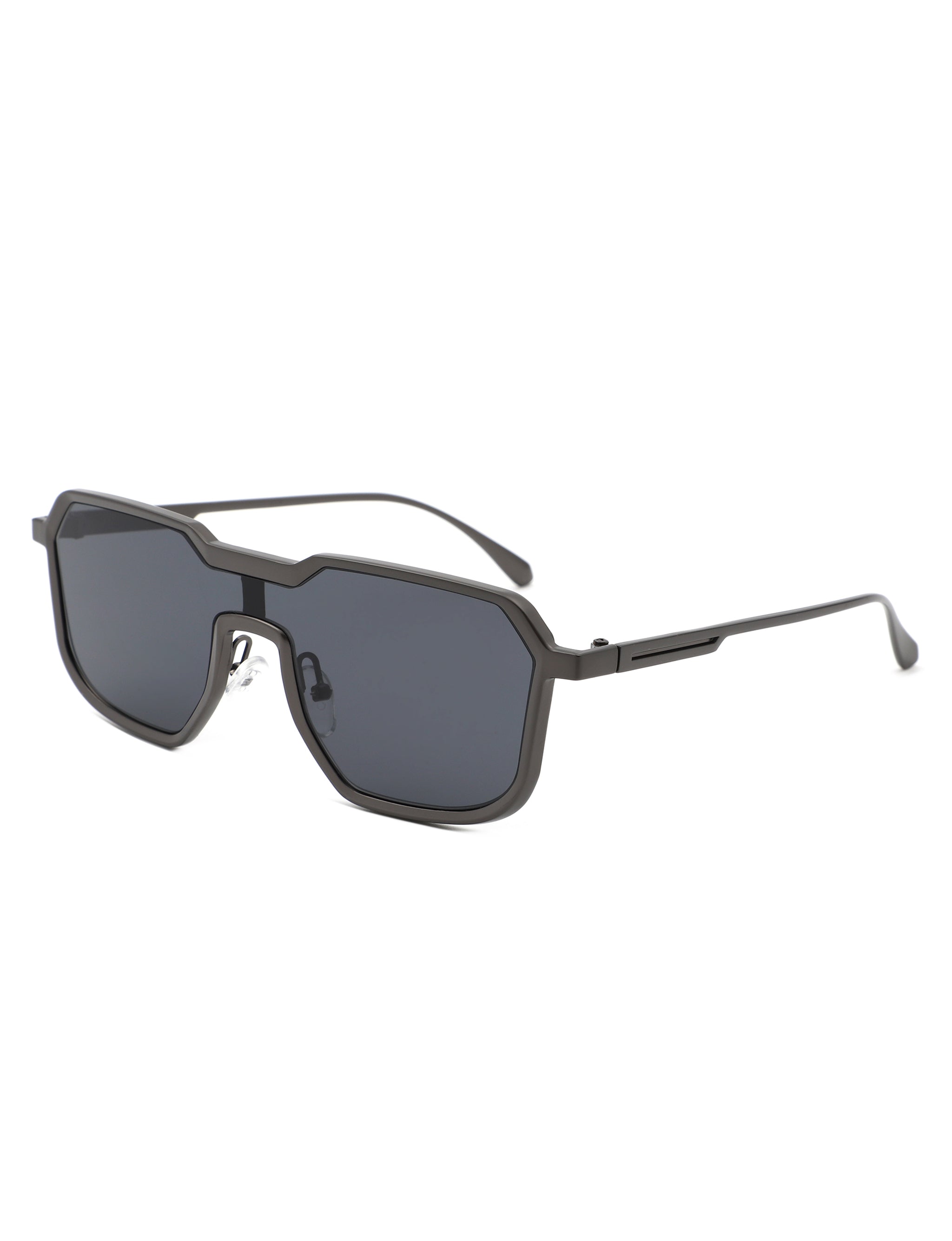 Fusion - Retro Oversized Square Geometric Fashion Sunglasses-5