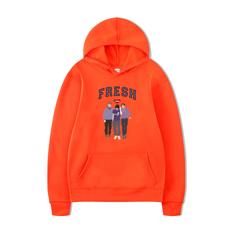 Unisex Printed Graphic Hooded Sweatshirt