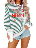 Merry Christmas New Striped Hoodie