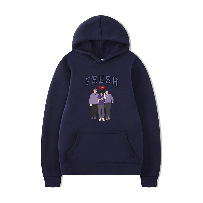 Unisex Printed Graphic Hooded Sweatshirt