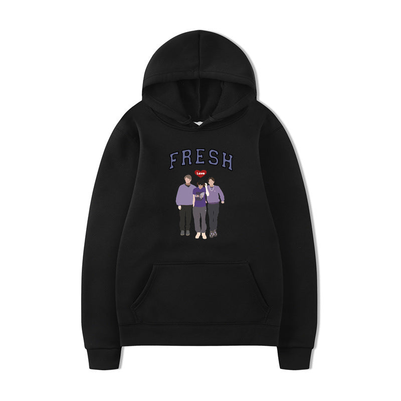 Unisex Printed Graphic Hooded Sweatshirt