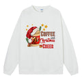 Christmas Coffee Women's Off Shoulder Long Sleeve Top