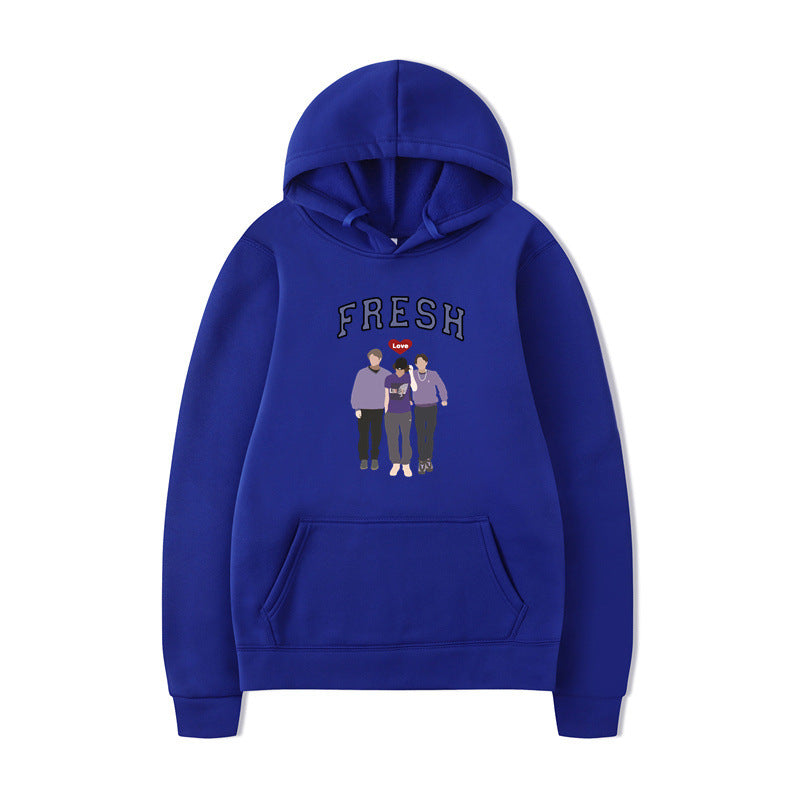 Unisex Printed Graphic Hooded Sweatshirt