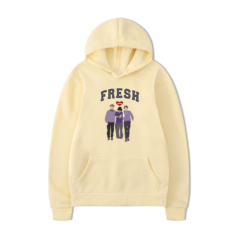 Unisex Printed Graphic Hooded Sweatshirt