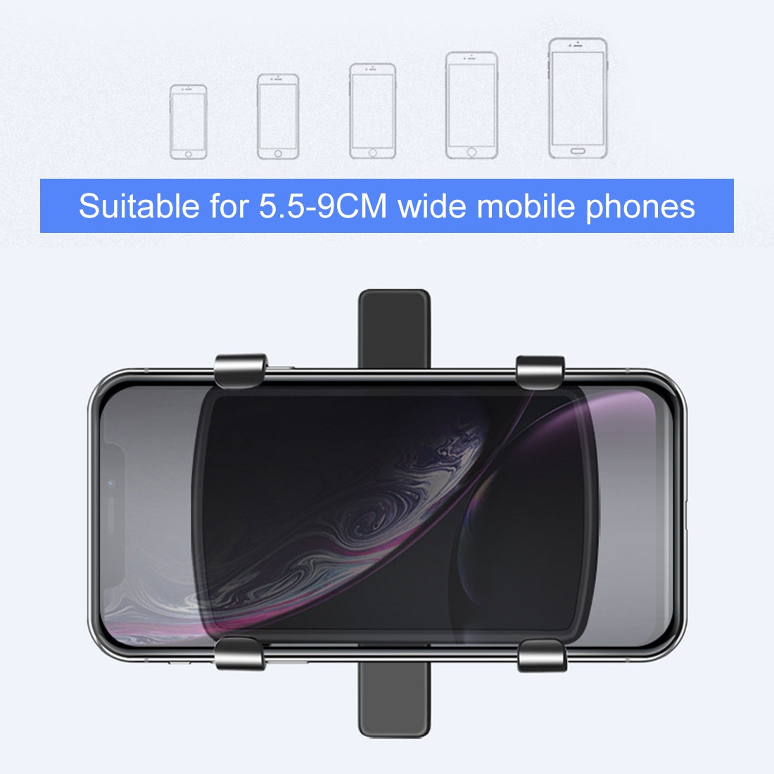 Versatile Car Phone Mount 🚗 | Adjustable Bracket for Mirror, Visor & Desk