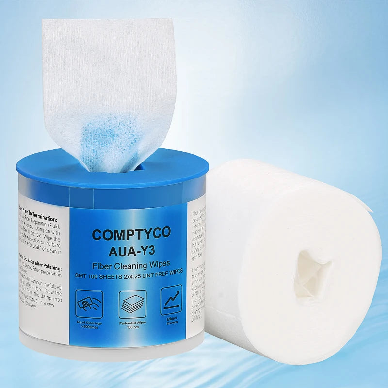 COMPTYCO AUA-Y3 Fiber Optic Cleaning Paper Dust-free Paper Wipe Paper FTTH Optical Fiber Cleaning Tool