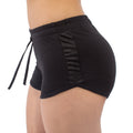 2008 Women's Contrast Mesh Detail Shorts – French Terry Activewear
